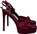ASOS Design Nova Knot Platform High Heel Sandal In Burgundy Red UK 5 EU 38 👠