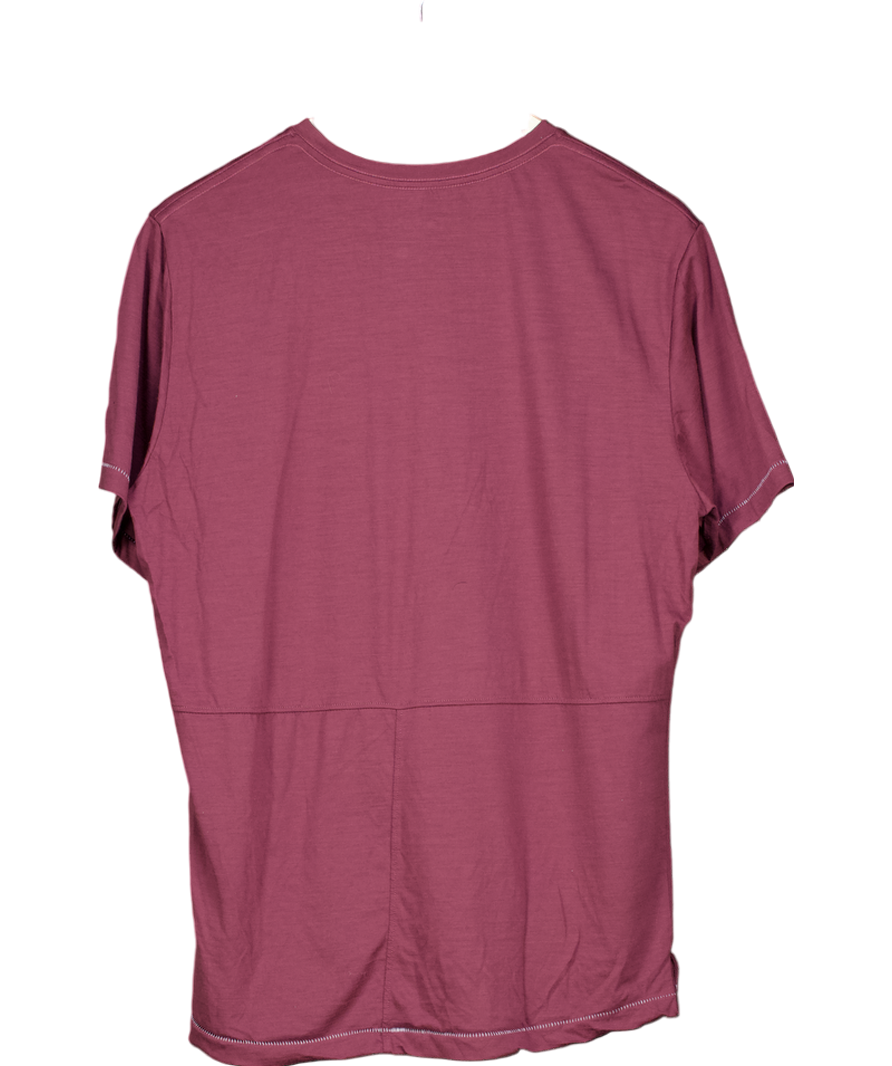 Torsa Purple Otis Merino Wool T Shirt UK M