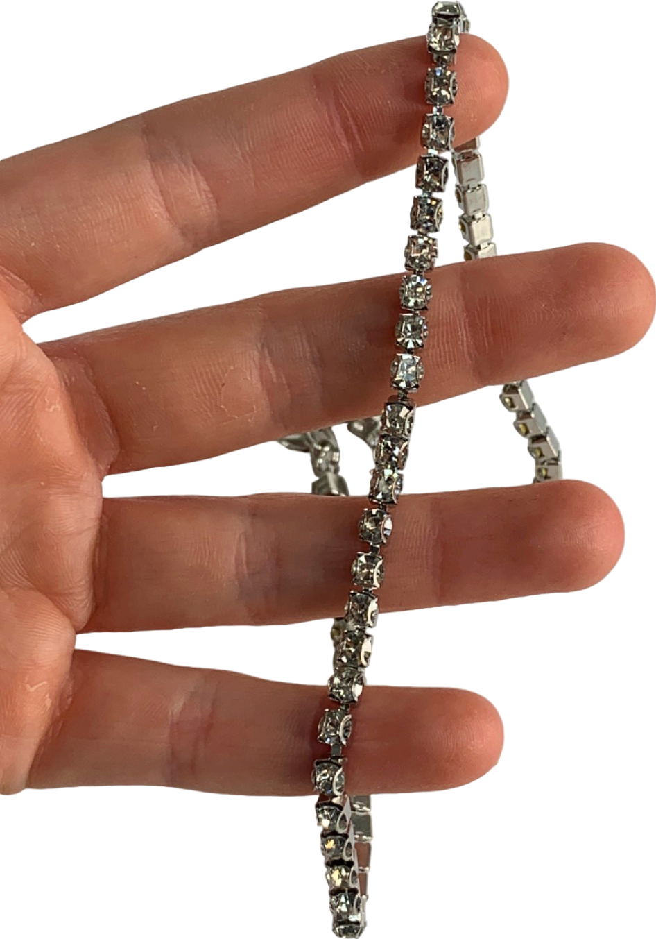 Silver Diamond Tennis Bracelet