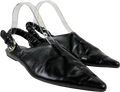 ZARA Black Pointed Buckle Flats UK 5 EU 38