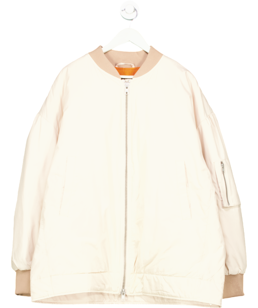 Free People Nude Becca Bomber Jacket UK L