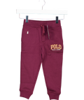 Polo Ralph Lauren Burgundy Embroidered Polo Logo Joggers 3 Years