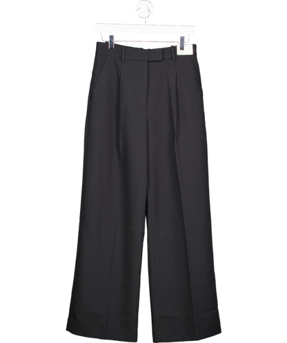 Abercrombie & Fitch Black A&f Sloane Tailored Wide Leg Pant UK 4