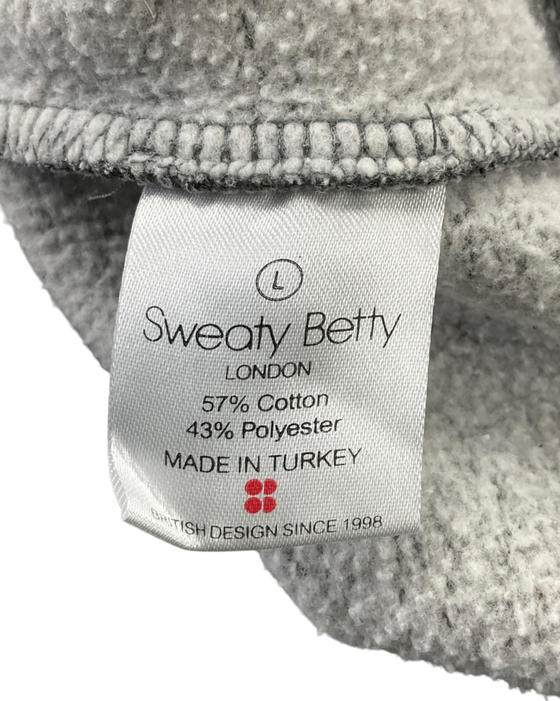 Sweaty Betty Grey Zen & Tonic Sweater UK L