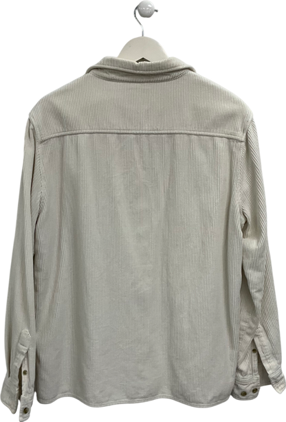 Burton Cream Chord Long Sleeve Shirt UK M