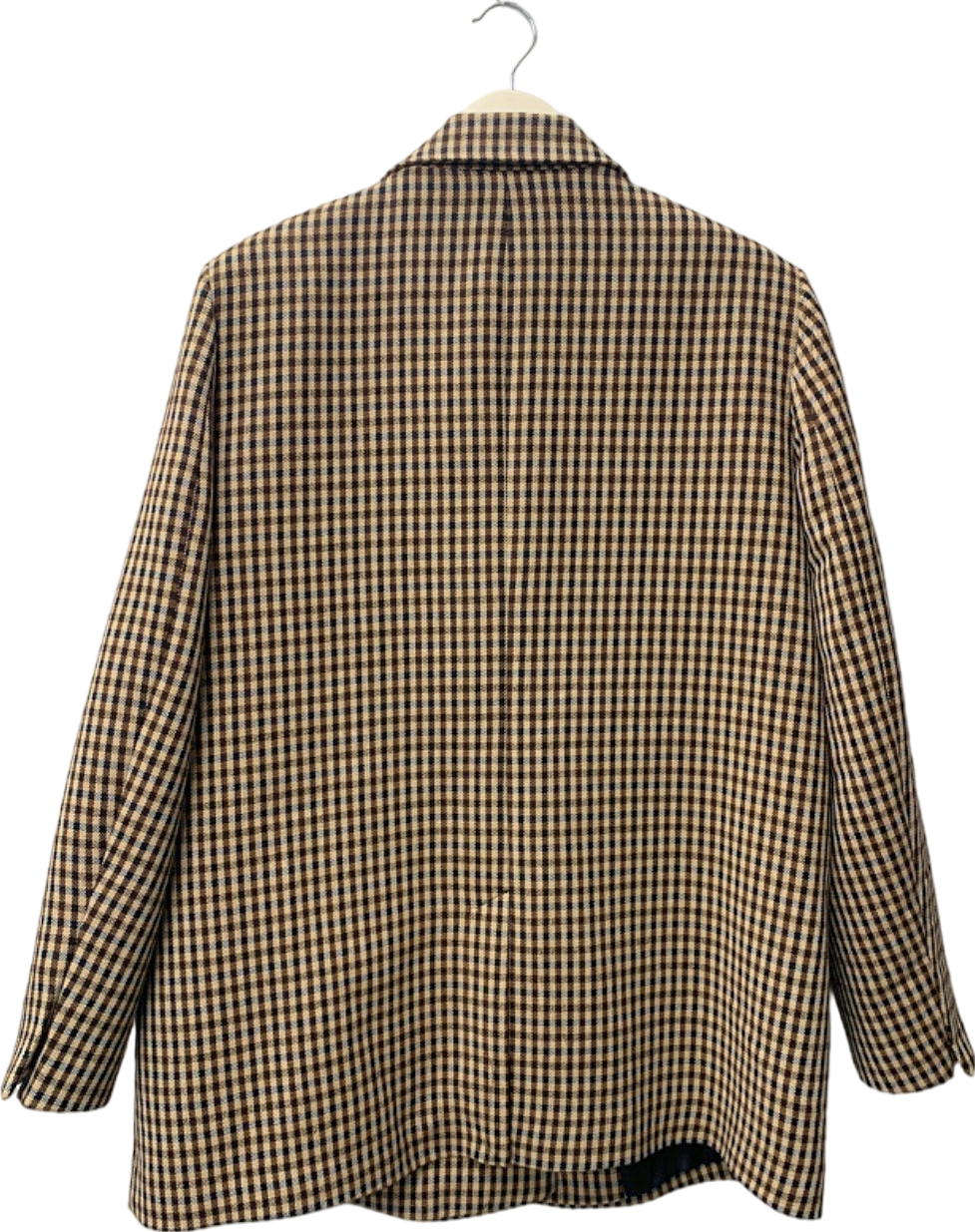 Zara Brown Checked Blazer UK XXL