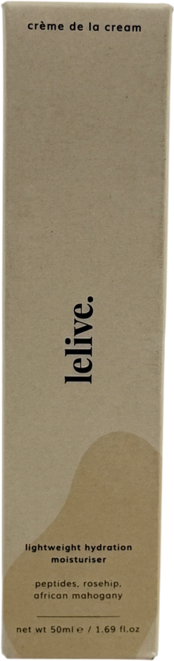LELIVE Crème De La Cream | Lightweight Hydration Moisturiser 50ml