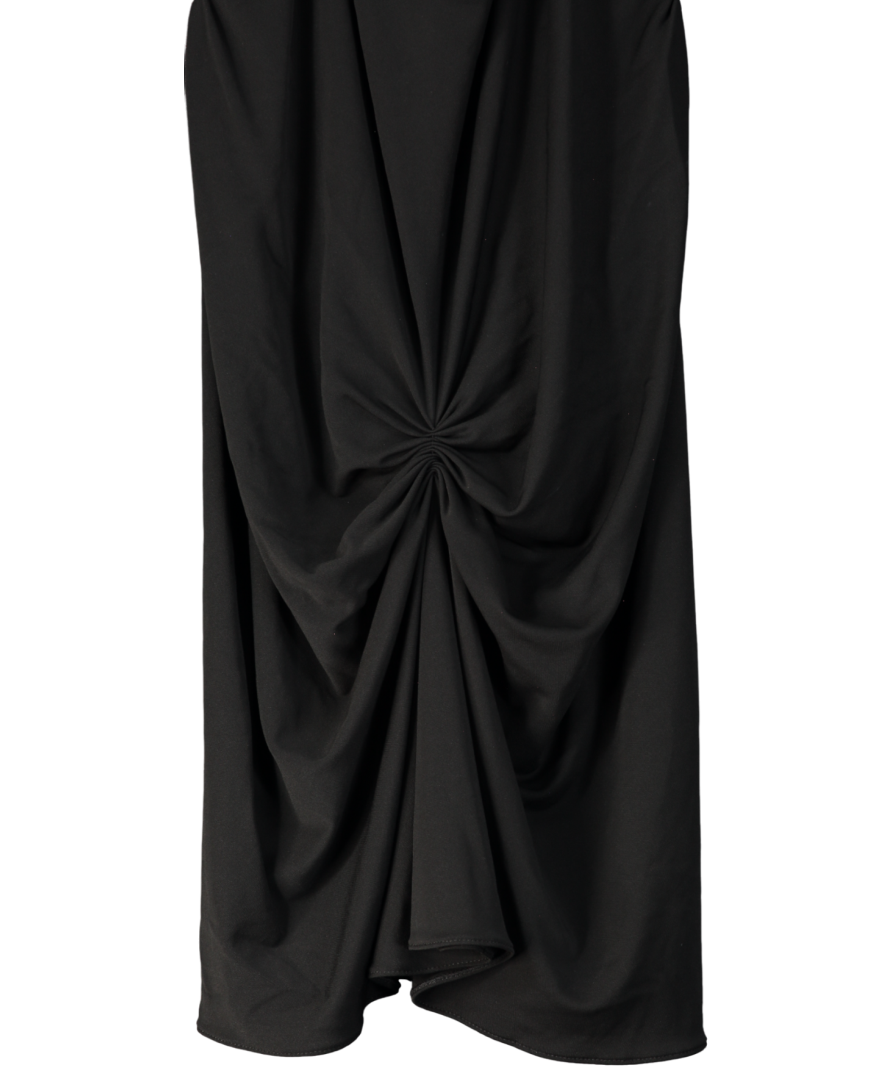 ZARA Black Liminted Edition Rinestone Draped Mini Dress UK M