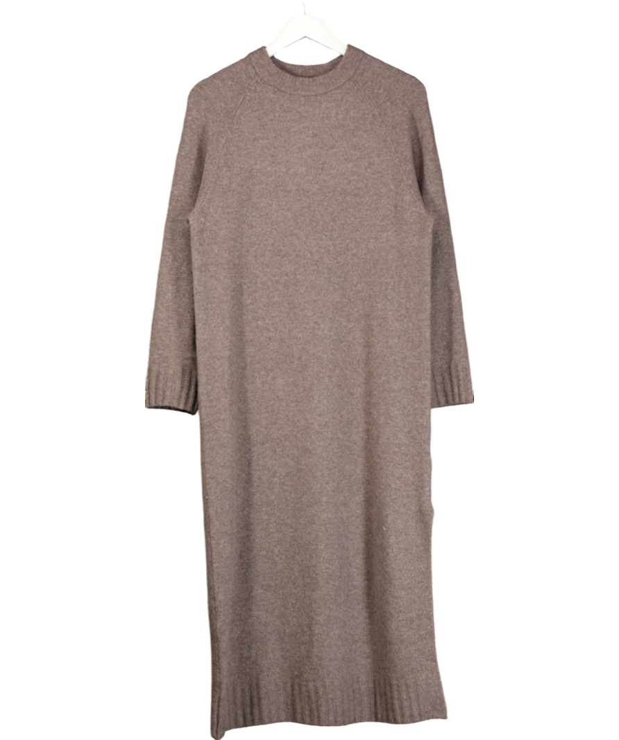 H&M Brown Knit Dress UK XS