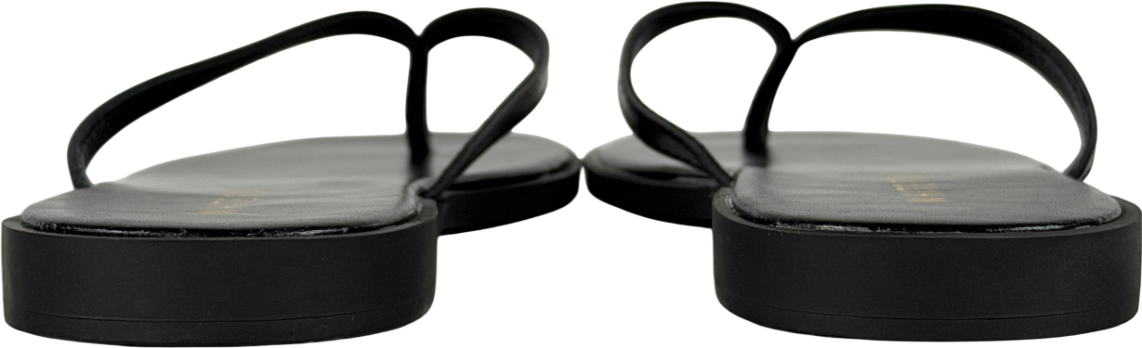 White Fox Black Breccan Thong Sandals UK 7 EU 40 👠