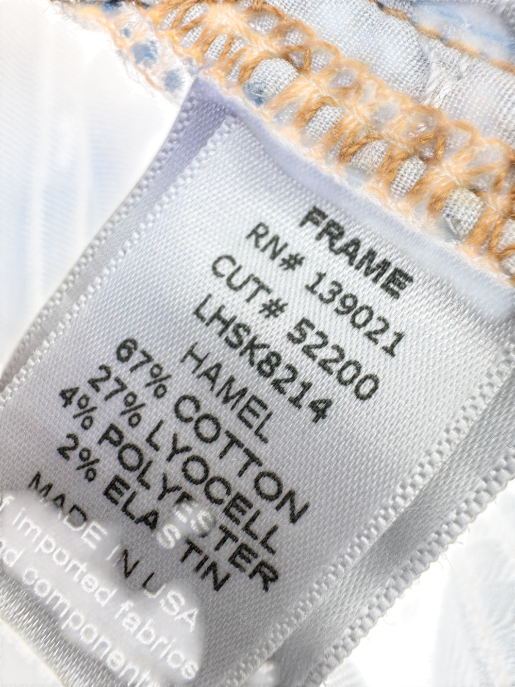 FRAME Blue Le High Skinny Rip Jeans W25