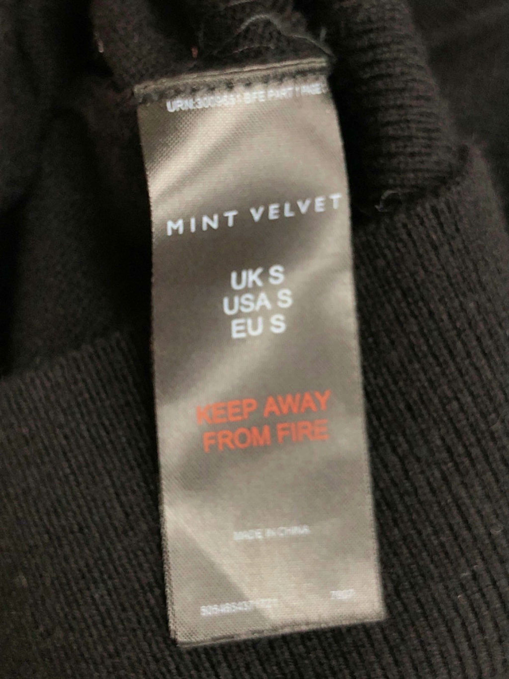 Mint Velvet Black Sleeveless Knit Top UK S