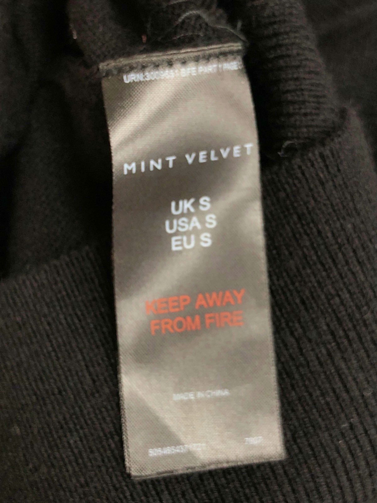 Mint Velvet Black Sleeveless Knit Top UK S