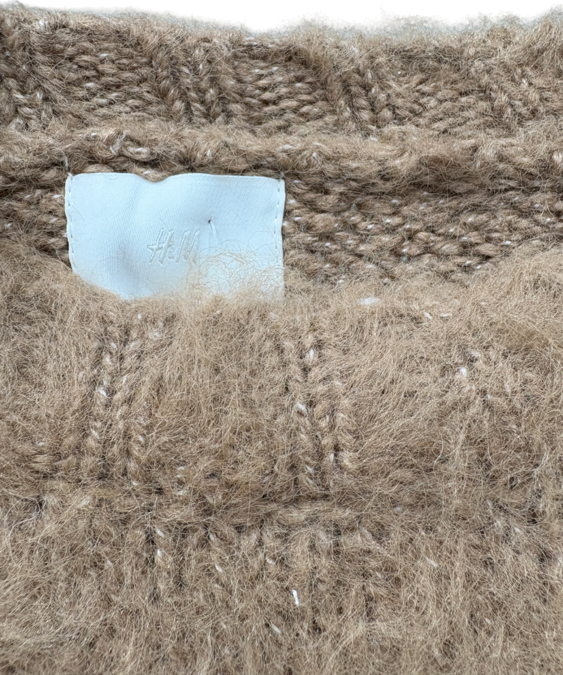 H&M Brown Wool Blend Jumper UK M