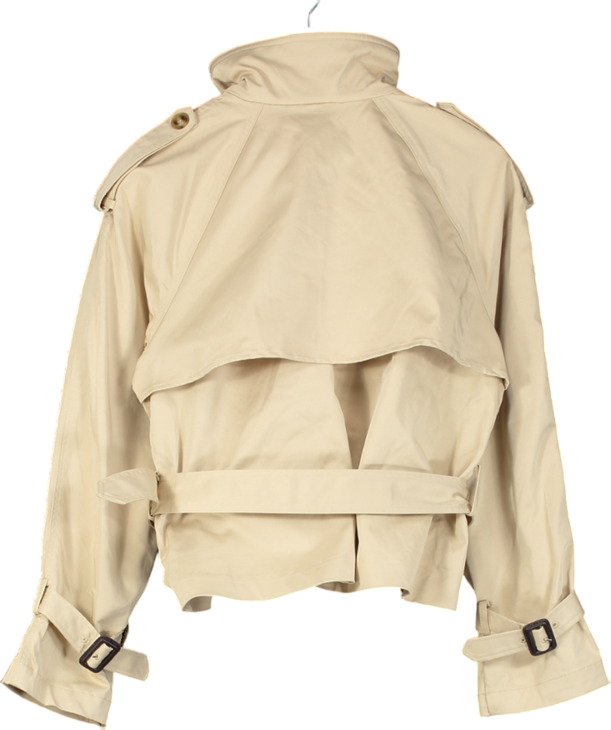 H&M Beige Short Trench Coat UK S