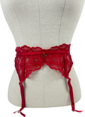 Ann Summers Red Sexy Lace Suspender Belt UK S