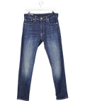 levis Blue Mid Rise Straight Leg Jeans W32