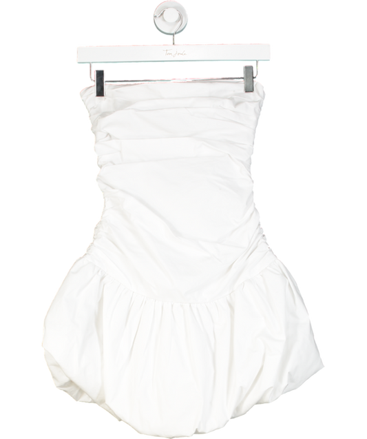 Tularosa White Jess Bubble Hem Mini Dress UK XS