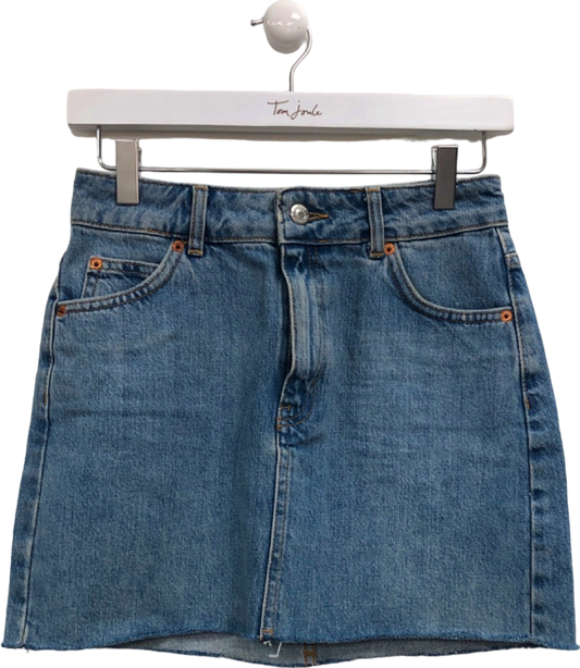 Topshop Blue Denim Mini Skirt UK 6