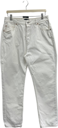 ASOS Cream Straight Leg Jean W32