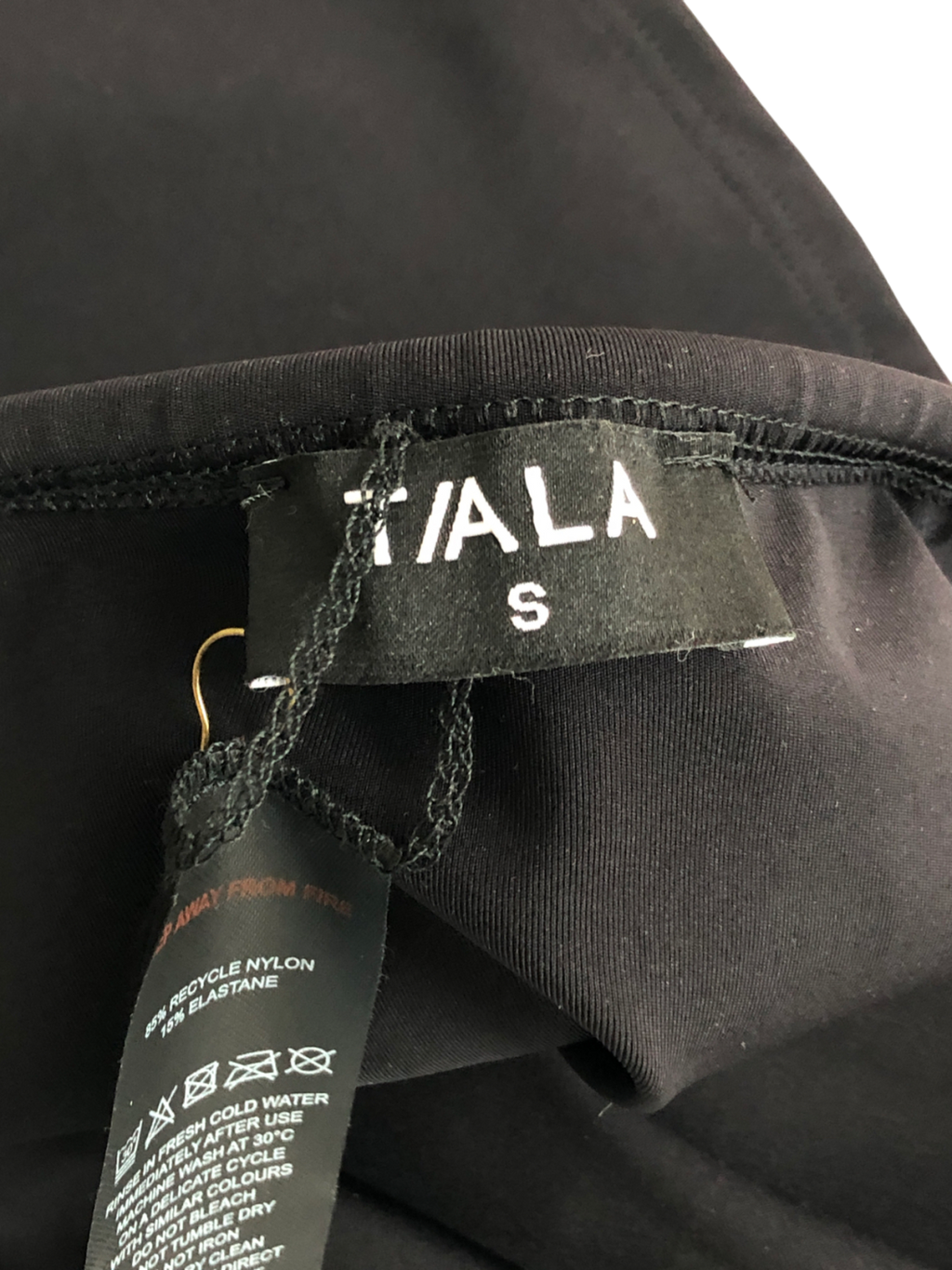 T/ALA Black Side Split Skirt UK S