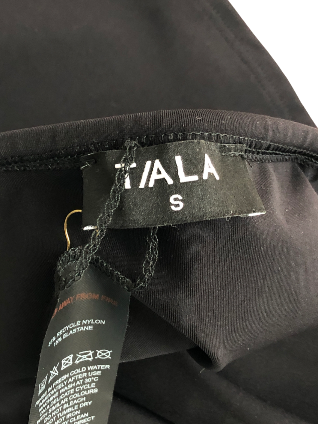 T/ALA Black Side Split Skirt UK S