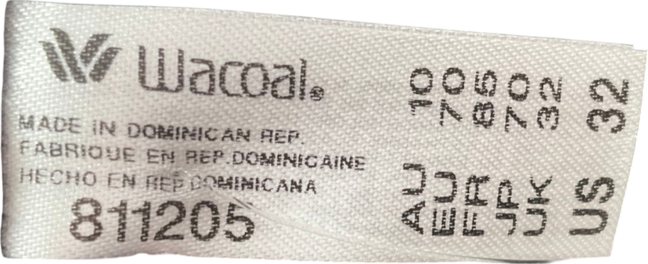 Wacoal Black Halo Lace Soft Cup Bra UK 32B