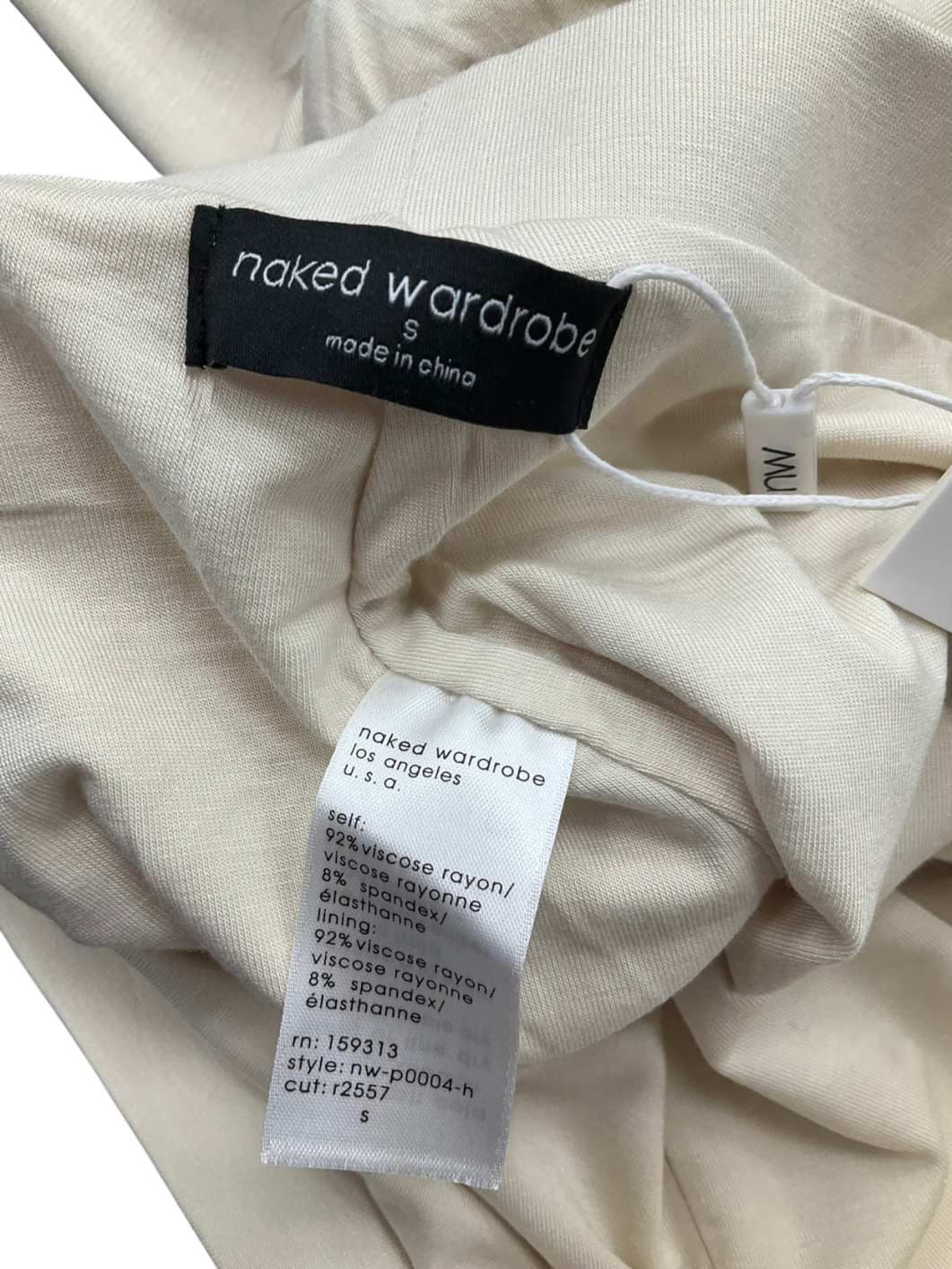 Naked Wardrobe Cream Smooth Sculpt Legging UK S