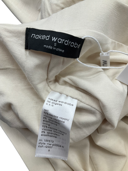 Naked Wardrobe Cream Smooth Sculpt Legging UK S