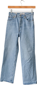 LEVI'S Light Blue Ribcage Straight Jeans W24