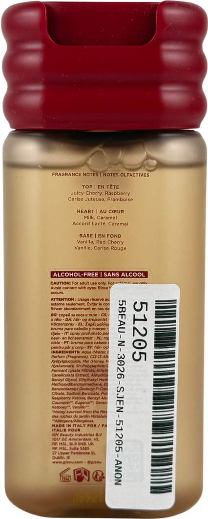 GISOU Hair And Body Mist - Glazed Cherry 100ml