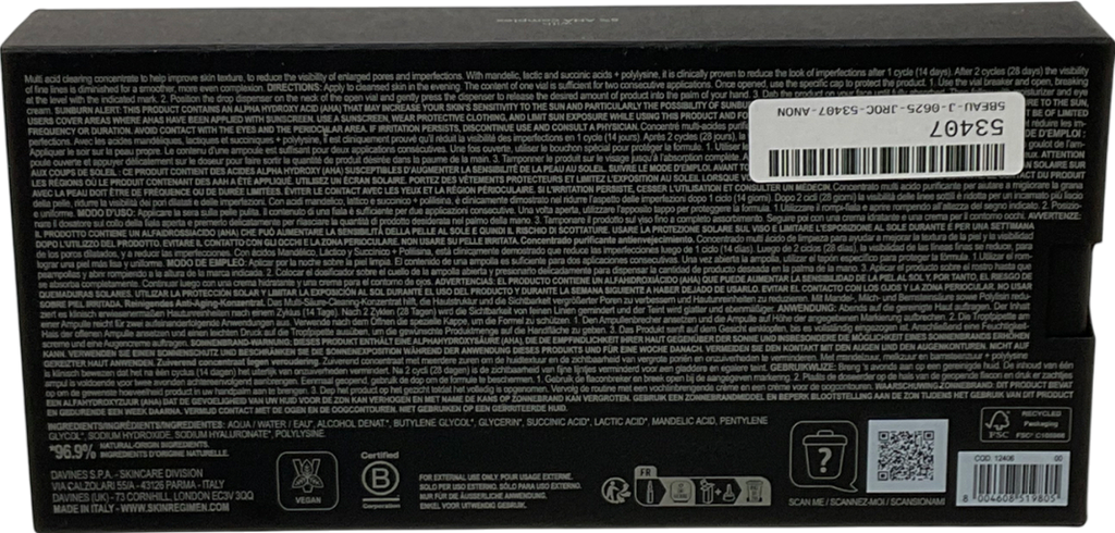 skin regimen Skin Regimen Lx Multi Acid Ampoules 7 X 2 Ml 7x2ml