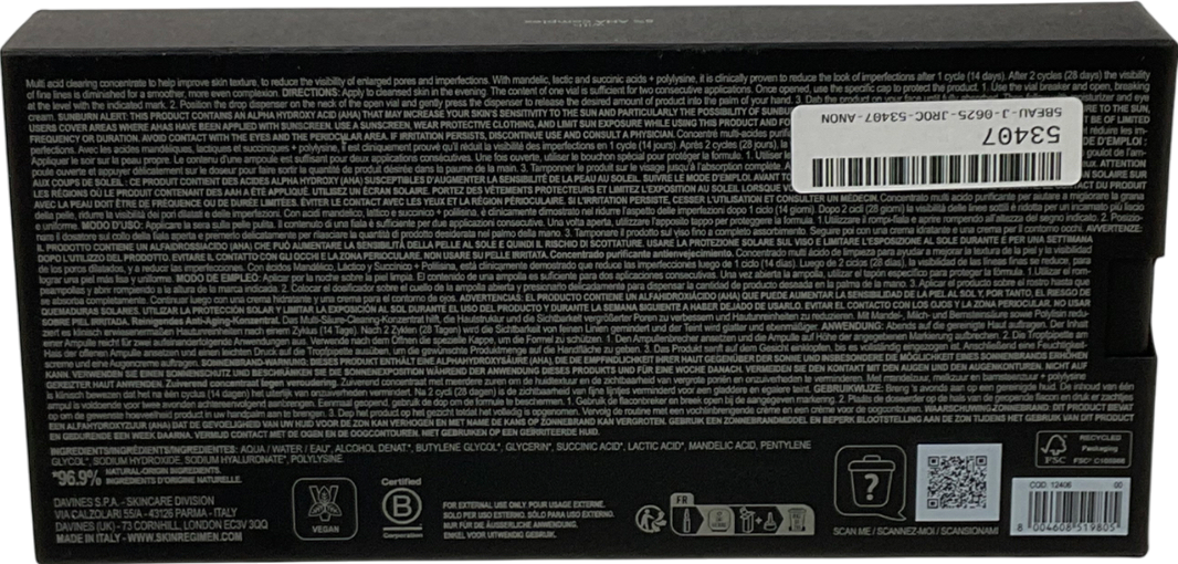 skin regimen Skin Regimen Lx Multi Acid Ampoules 7 X 2 Ml 7x2ml