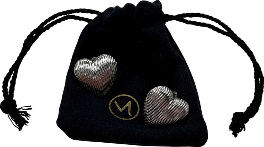 Mejuri Sterling Silver Big Puffy Heart Studs