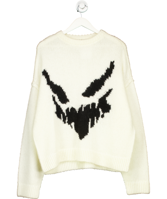 Arcana Cream Ghost Knit Jumper UK M