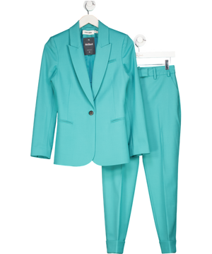 CEFINN Green 2-piece Jamie New Wool Blazer & Clement Easy Waist Turn Up Trouser Set UK 6