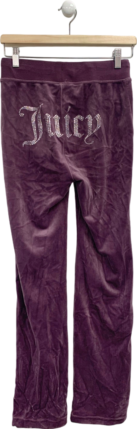 Juicy Couture Purple Velour Tracksuit Trousers UK XS