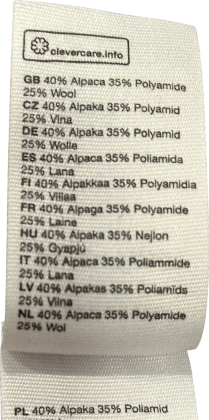 & Other Stories Purple Wool Blend Tortoise Button Cardigan UK M