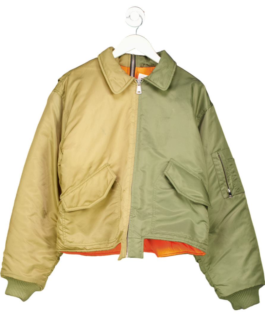 (Di)vision Green Split Bomber Jacket UK S