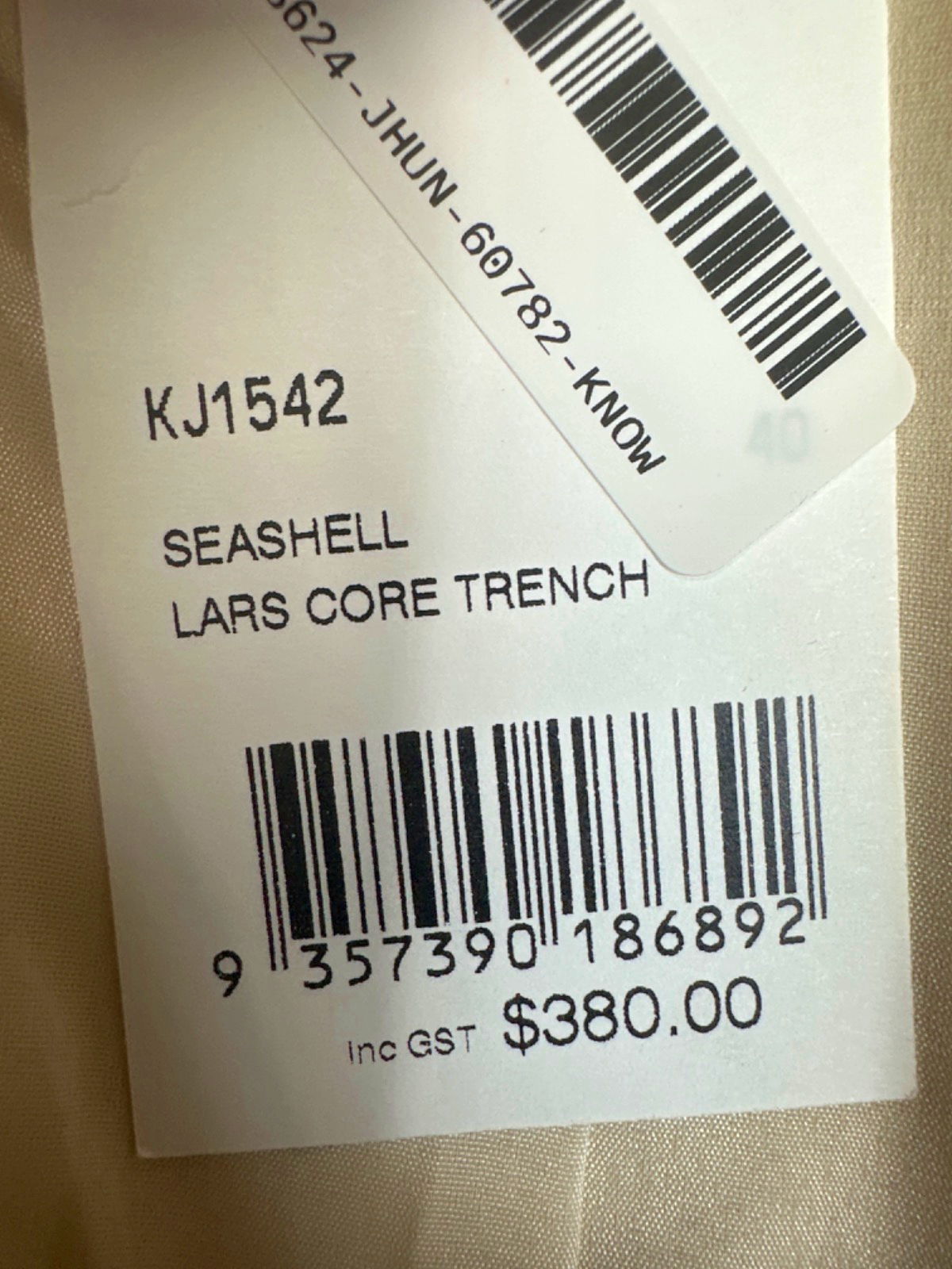 Kookai Seashell Lars Core Trench UK 12