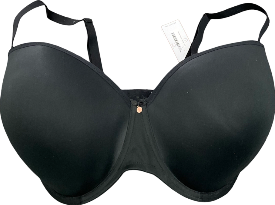 Elomi Lingerie Black Smooth Moulded Padded Bra UK 38J