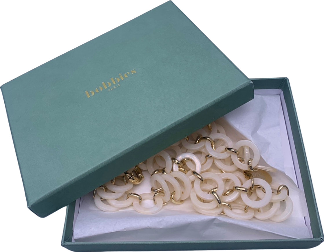 Bobbies White Vernazza Chain Belt UK One Size