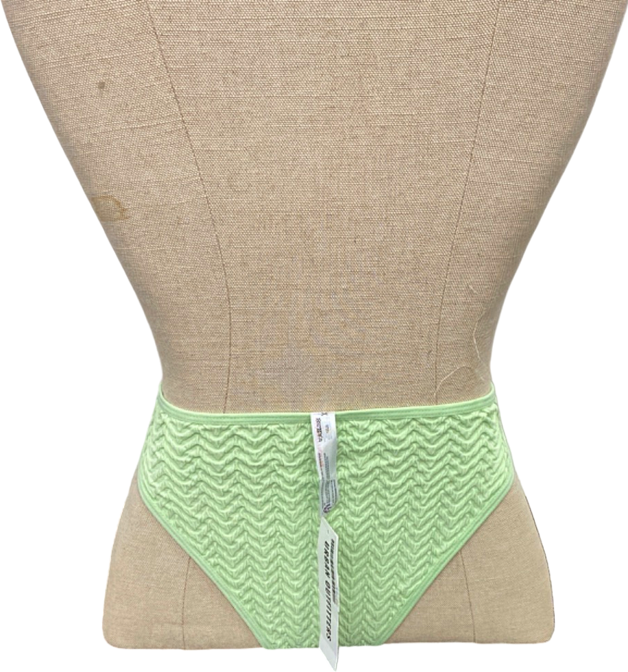 Urban Outfitters Green Textured Thong S
