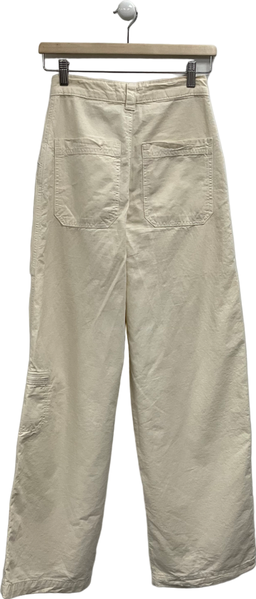 ZARA Beige Cargo Trousers UK 4