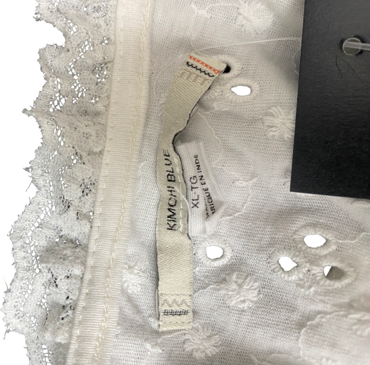 Kimchi Blue White Ava Broderi Anglais Mini Dress UK XL