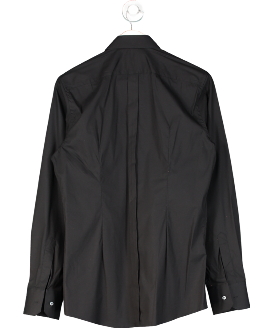 Dolce & Gabbana Black Stretch Cotton Gold Fit Shirt UK 40" CHEST