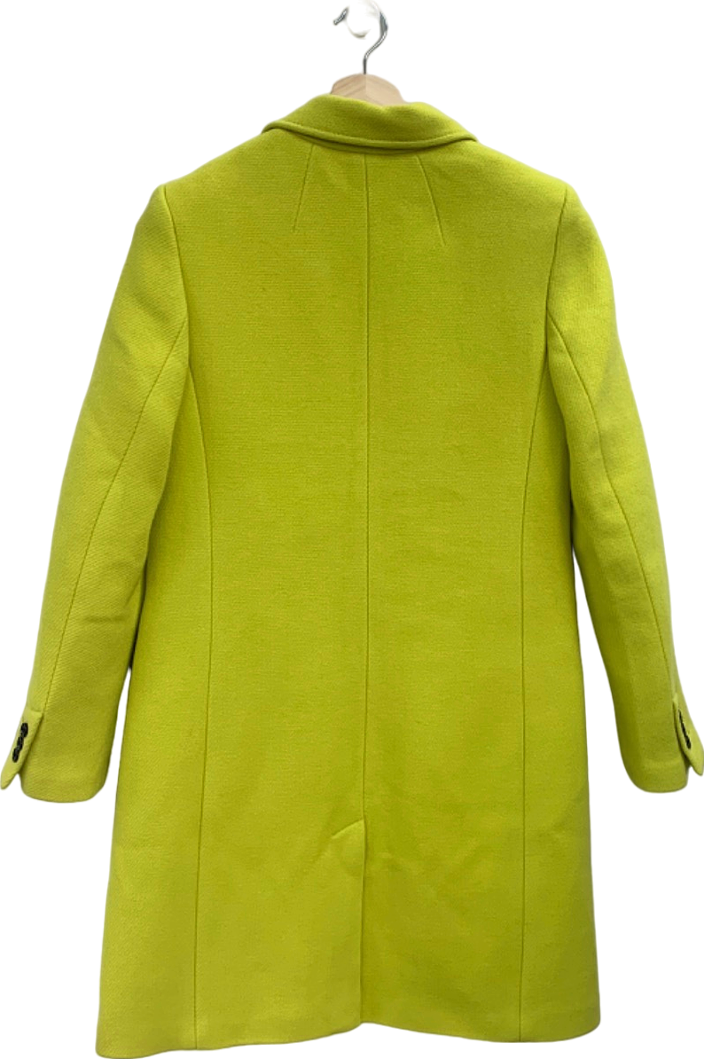 Banana Republic Yellow Wool Blend Coat UK S