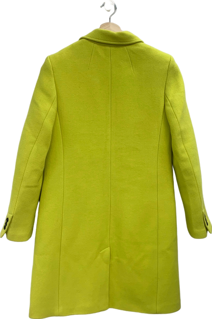 Banana Republic Yellow Wool Blend Coat UK S