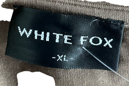 White Fox Brown Only For Tonight Long Sleeve Top UK XL