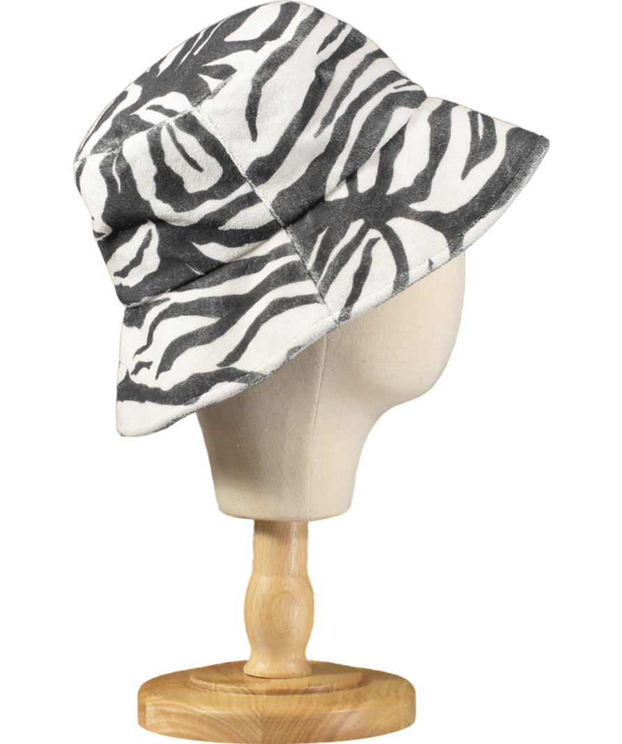 Lack Of Color Black / White Wave Zebra Bucket Hat 56cm UK S/M